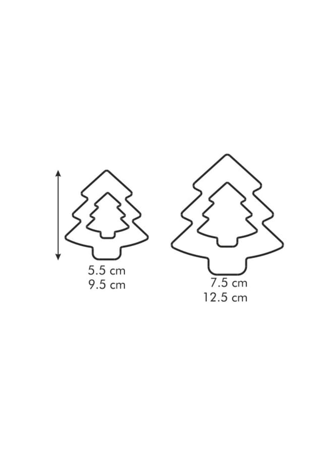 تسكوما قوالب تطيع بسكويت مزدوجه علي شكل شجره    4 احجام  "DELICIA" - Image 3